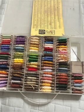 Embroidery Thread lot with Organizer Case